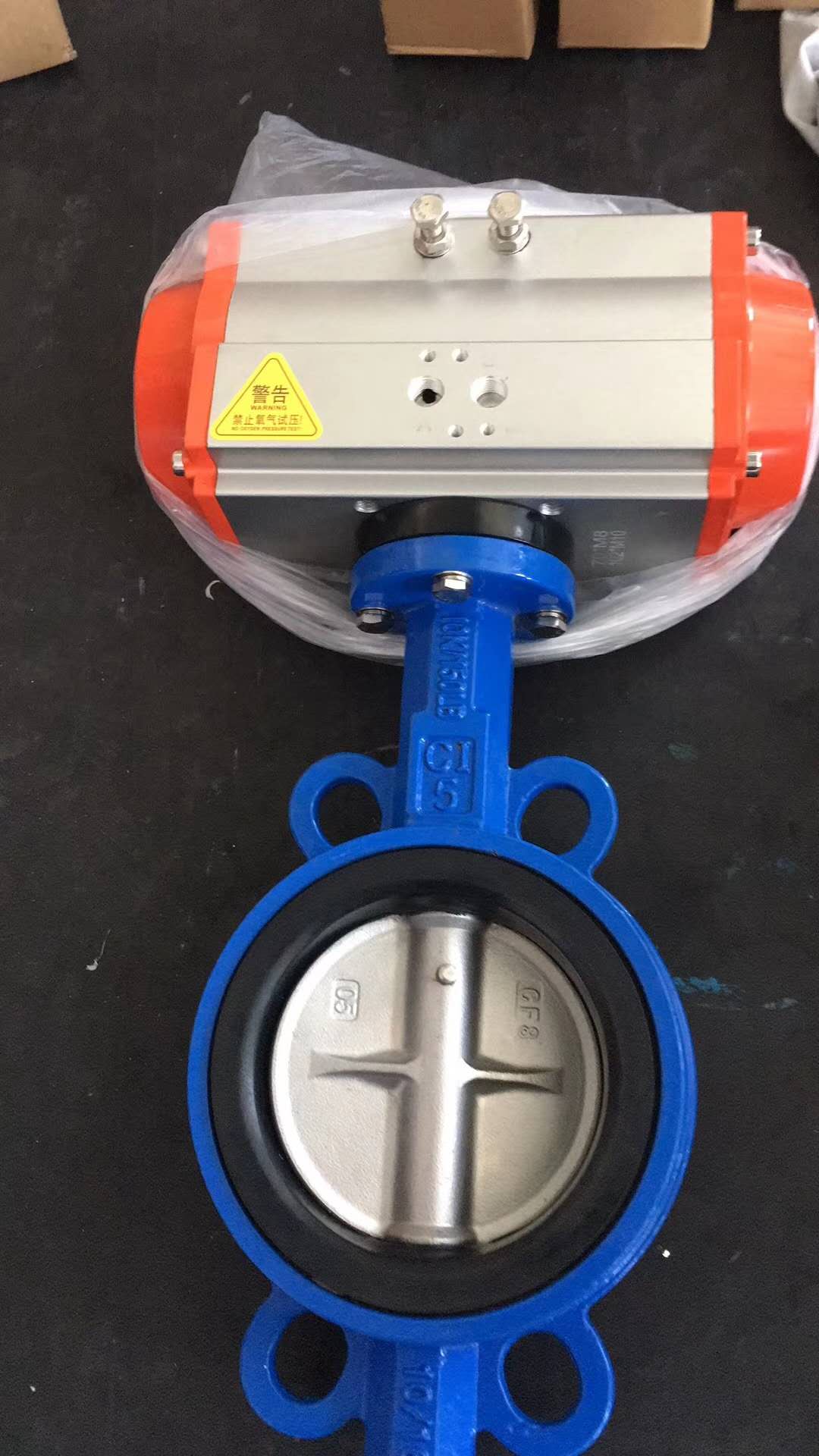 Doubleacting pneumatic rotary actuator valve, Air actuated ball valve