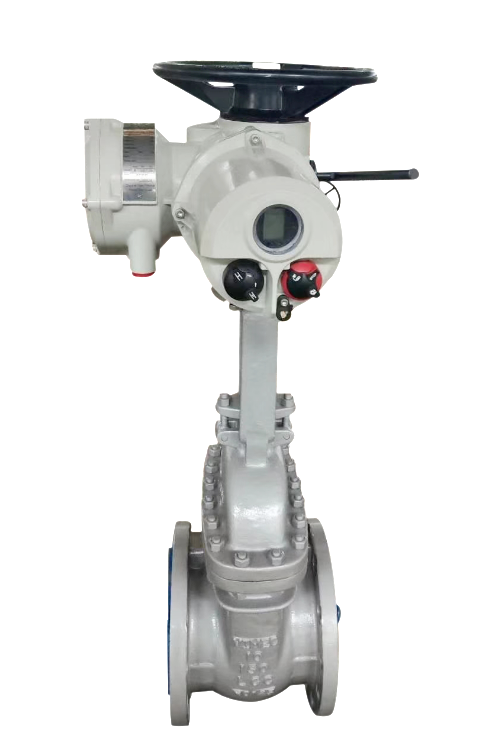 IP68 multi turn Electric motor operated knife gate valve, motorized ...